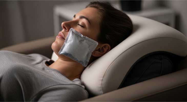 نحوه خوابیدن بعد از ایمپلنت