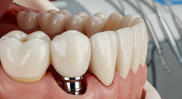 جایگزینی دندان از دست رفته