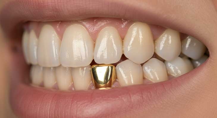 کاشت دندان طلا