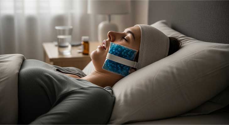 نحوه خوابیدن بعد از ایمپلنت