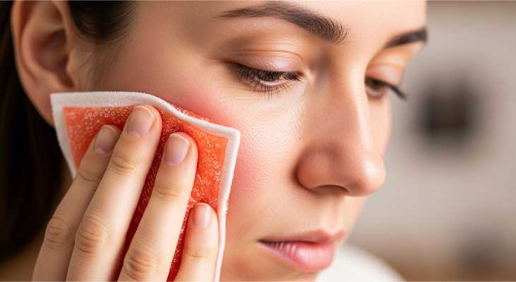 استفاده از کمپرس گرم بعد از ایمپلنت