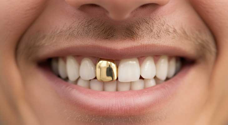کاشت دندان طلا