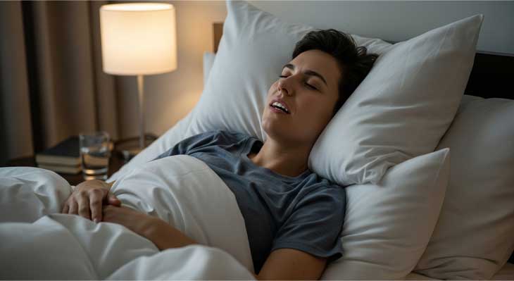 نحوه خوابیدن بعد از ایمپلنت