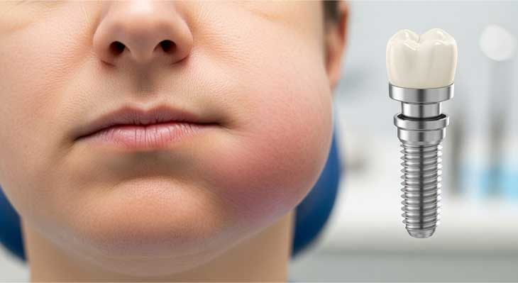 ورم صورت بعد از ایمپلنت