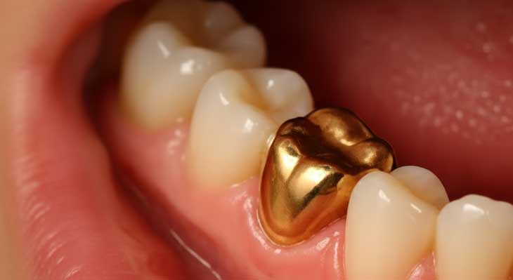 کاشت دندان طلا